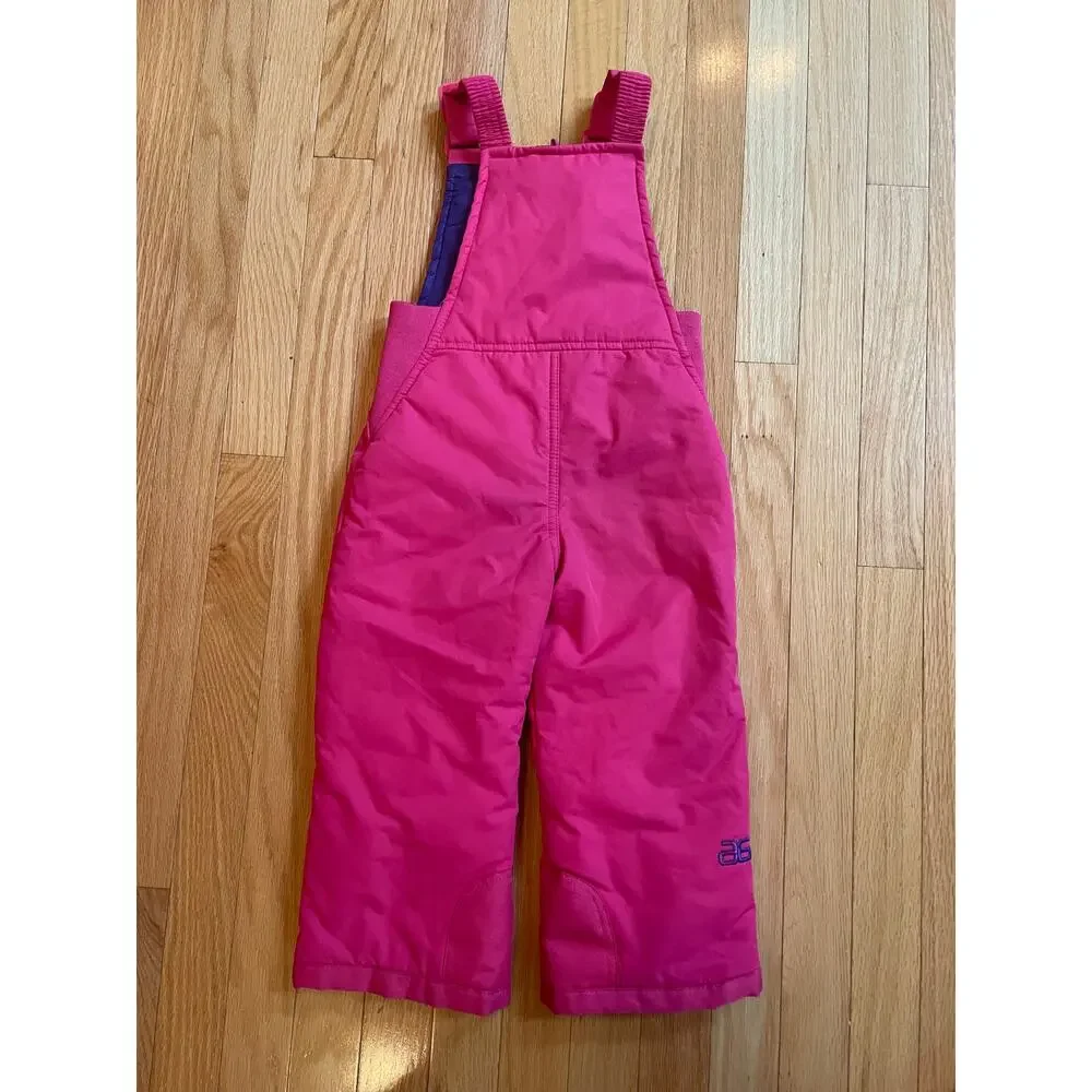 Arctix Snow Pants Toddler Size 3T Solid Pink Girls Waterproof Pull On Adjustable
